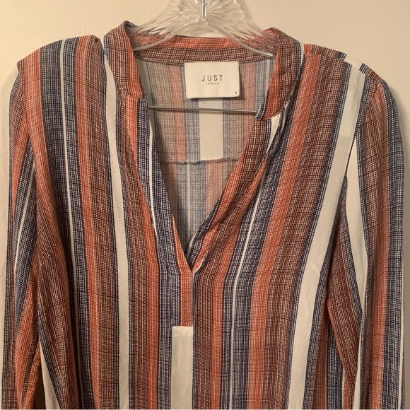 Just Female Stipy Shirt Viscose Long Sleeve S - Picture 7 of 7